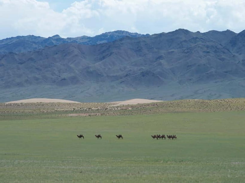 Bus tour to visit Gobi 4 day - Day 2: Horse Ride to Yol Valley, Ice Valley, and Khongor Sand Dunes After Lunch