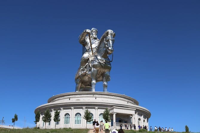 Full Day Chinggis Khaan Statue & Terelj NP Tour +Horseride, Eagle - Entering the 40-meter Chinggis Khaan Equestrian Statue (Tsonjin Boldog)
